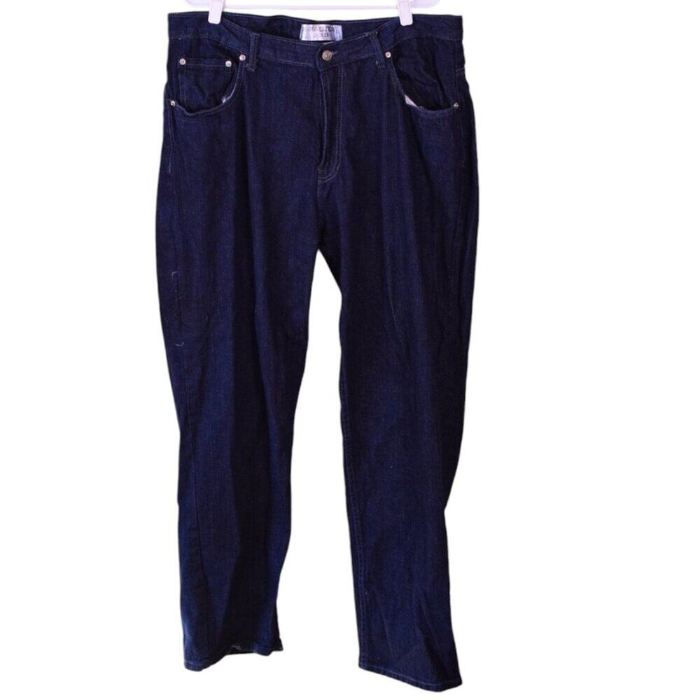 X-FACTOR GOLD Men's 100% Cotton Dark Wash Denim Jeans W40 x L32